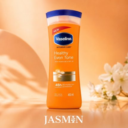 خرید لوسیون بدن وازلین Healthy Even Tone حجم 400 میل؛ حاوی ویتامین B3 و SPF 10، مناسب پوست نرمال تا خشک، مرطوب کننده، خوش‌جذب و مناسب استفاده روزانه.