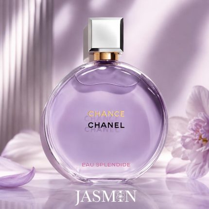 خرید عطر Chanel Chance Eau Splendide با رایحه تمشک، شمعدانی رز و مشک سفید؛ بررسی نت‌ها، ماندگاری، تفاوت نسخه‌ها و راهنمای خرید محصول.